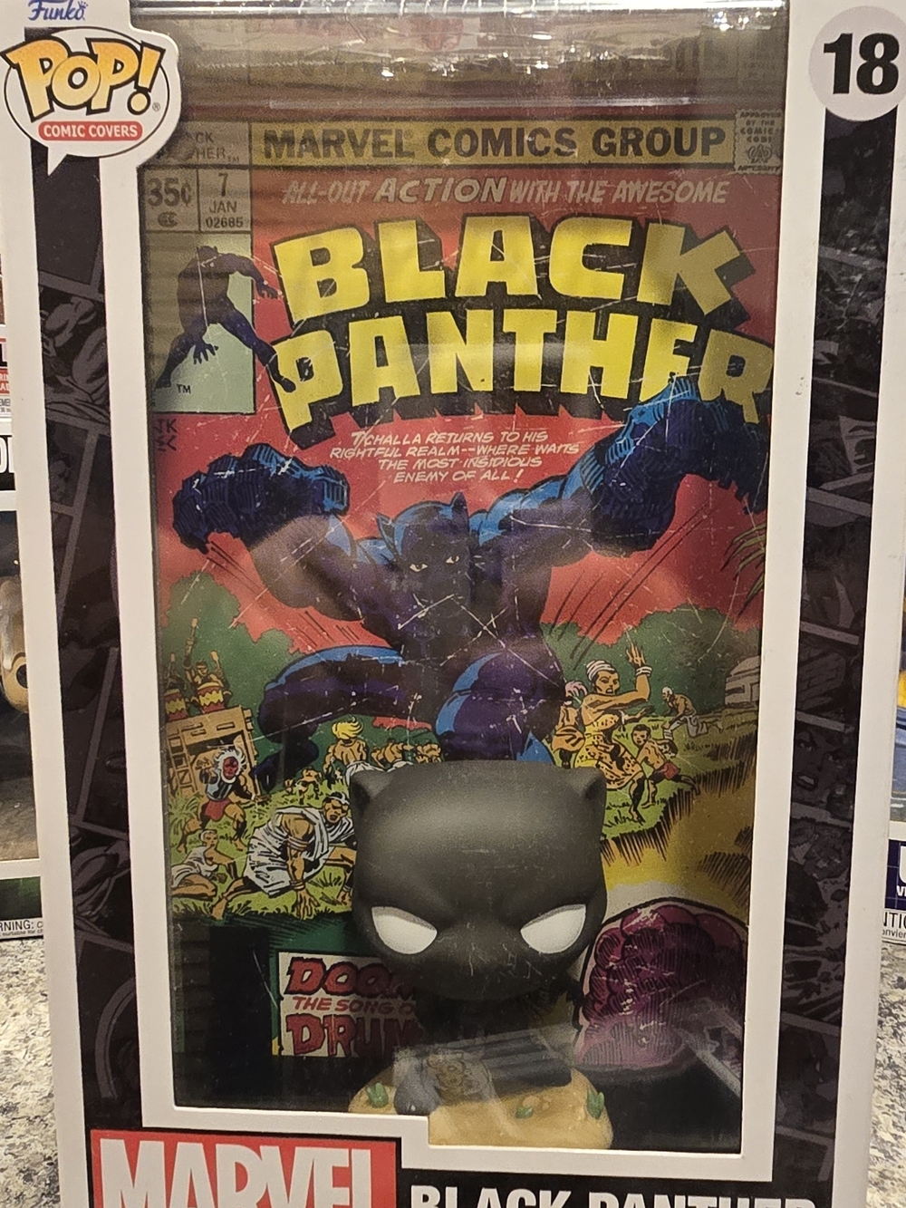 Funko Marvel Black Panther Comic Cover - Black
